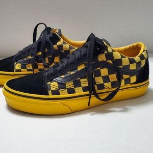 Vans Black and Yellow Check